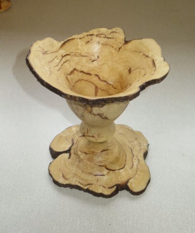 This hornbeam vase won a commended certificate for Dean Carter